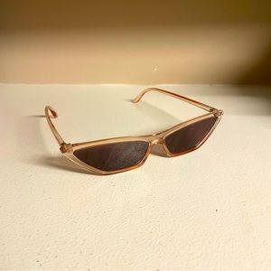 Baby Pink Retro Slim Sunglasses ~ Thrifted